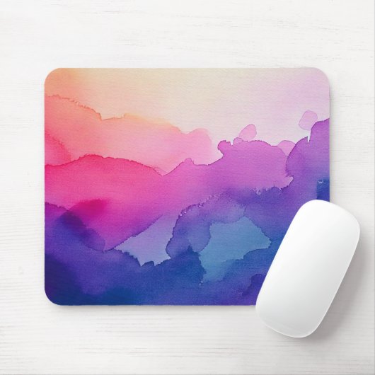 Abstrakte Aquarelltextur Maus-Pad Mousepad (Mit Mouse)