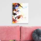Abstrakte Aquarelltextur mit Farbe Leinwanddruck (Insitu (Wohnzimmer))