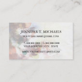 Abstrakte Aquarelltextur mit Farbe Visitenkarte (Rückseite)