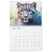 Abstrakte Aquarelltiere Kalender (Jan 2027)