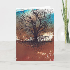 Abstrakte Aquarelltöne Karte