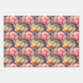 Abstrakte Aquarelltüppchen Zeichnend Geschenkpapier Set (Vorderseite 3)