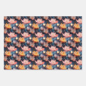 Abstrakte Aquarelltüppchen Zeichnend Geschenkpapier Set (Vorderseite)