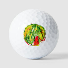 Abstrakte Aquarellwassermelone Golfball