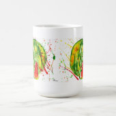 Abstrakte Aquarellwassermelone Kaffeetasse (Mittel)