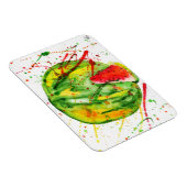 Abstrakte Aquarellwassermelone Magnet (Rechte Seite)