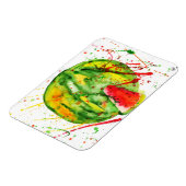 Abstrakte Aquarellwassermelone Magnet (Linke Seite)