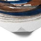 Abstrakte arabische Kalligrafiekunst Poster (Ecke)