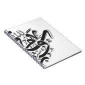 Abstrakte arabische Kalligraphie Notizblock (Rechte Seite)