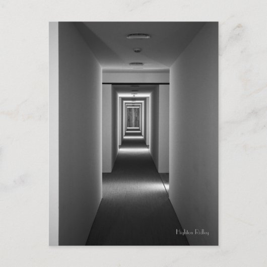 Abstrakte Architektur Einladungspostkarte (Vorderseite)