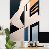 Abstrakte Architektur Poster (Heimbüro)