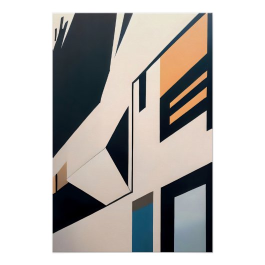 Abstrakte Architektur Poster (Vorderseite)