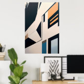 Abstrakte Architektur Poster (Heimbüro)
