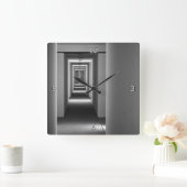 Abstrakte Architektur Quadratische Wanduhr (Zuhause)