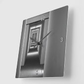 Abstrakte Architektur Quadratische Wanduhr (Winkel)