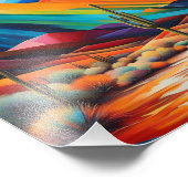 Abstrakte Arizona Fotodruck (Ecke)