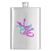 Abstrakte Arrows Classic Flask Flachmann (Vorderseite)