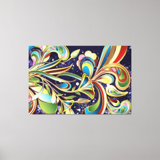 Abstrakte Art. 64 überzogene Canvas-Optionen Leinwanddruck (Vorderseite)