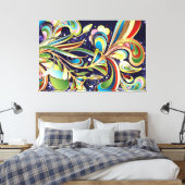 Abstrakte Art. 64 überzogene Canvas-Optionen Leinwanddruck (Insitu (Schlafzimmer))