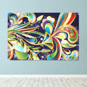 Abstrakte Art. 64 überzogene Canvas-Optionen Leinwanddruck (Insitu (Holzboden))