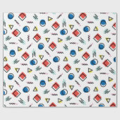 abstrakte Art Achtzigerjahre Memphis Geschenkpapier (Flach)