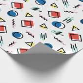 abstrakte Art Achtzigerjahre Memphis Geschenkpapier (Ecke)