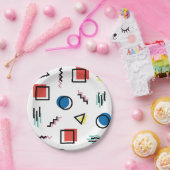 abstrakte Art Achtzigerjahre Memphis Pappteller (Party)