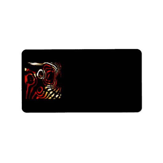 Abstrakte Art Address Labels Adressaufkleber (Vorne)