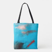 Abstrakte Art BackgroundArt,Anstrich, Farbe, Blau, Tasche (Rückseite)