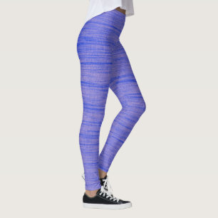 Abstrakte Art Bale Blue Lines Textur Leggings