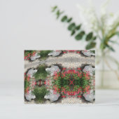 ABSTRAKTE ART-BLUME POSTKARTE (Stehend Vorderseite)