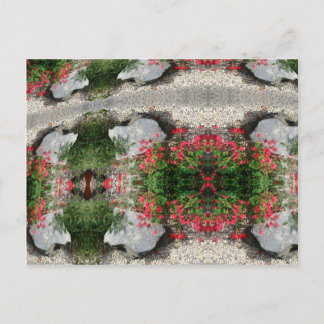 ABSTRAKTE ART-BLUME POSTKARTE