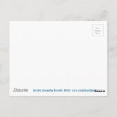 Abstrakte Art Border Fotografy Template Postkarte (Rückseite)