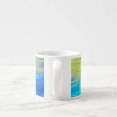 Abstrakte Art Brushstrikes Kaffee Tasse (Rückseite)