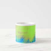 Abstrakte Art Brushstrikes Kaffee Tasse (Vorderseite)