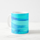 Abstrakte Art Brushstrikes Kaffee Tasse (Vorderseite Links)