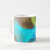 Abstrakte Art Brushstrikes Kaffee Tasse (Vorderseite Links)