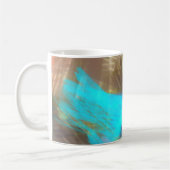 Abstrakte Art Brushstrikes Kaffee Tasse (Links)