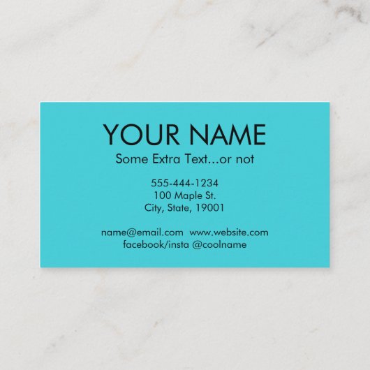 Abstrakte Art Business Cards Visitenkarte (Rückseite)