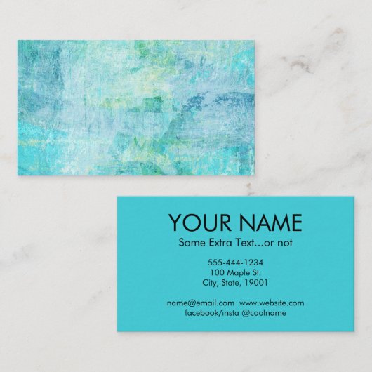 Abstrakte Art Business Cards Visitenkarte (Vorne/Hinten)