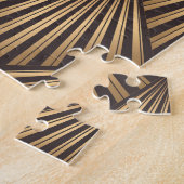 Abstrakte Art Déco: Gold Eleganz. Puzzle (Seite)