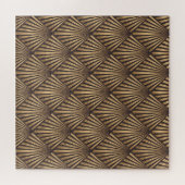 Abstrakte Art Déco: Gold Eleganz. Puzzle (Horizontal)