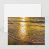Abstrakte Art des Sonnenbades Postkarte (Vorne/Hinten)
