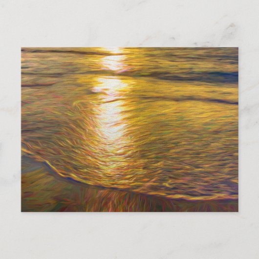Abstrakte Art des Sonnenbades Postkarte (Vorderseite)
