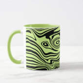 Abstrakte Art Design Tasse - Ihre Farben - Grün (Links)