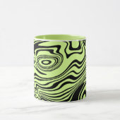 Abstrakte Art Design Tasse - Ihre Farben - Grün (Zentrum)