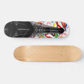 Abstrakte Art-Eiffel-Turm-Skateboard Skateboard (Horizontal)