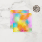 Abstrakte Art - Farbige Personalisierte Vorlage (Vorderseite/Rückseite Beispiel)