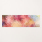 Abstrakte Art Gelb Rot Rot Blau Lila Yogamatte (Vorderseite (Horizontal))