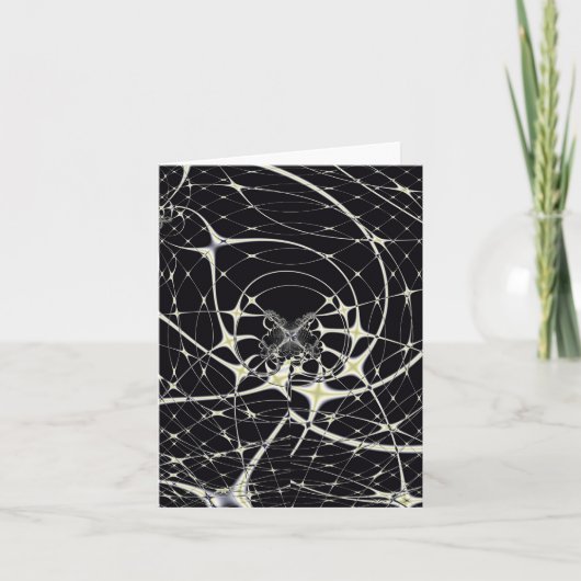 Abstrakte Art Golden Spiderweb (Vorderseite)